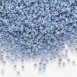 Seed bead, Dyna-Mites&trade;, glass, pkg/40g, #11 round, opaque ceylon pastel lavender, (387 11/0 RR).