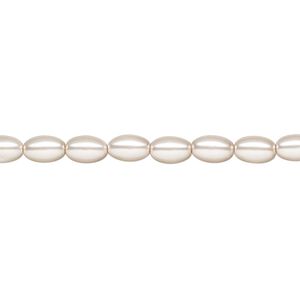 Pearl 1pk light pink, Celestial Crystal&reg; 6x4mm rice 15.5-16 inch