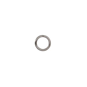 Jump ring 1pkg50 stainless steel, 8mm round, 18 gauge / 6.2mm inside diameter