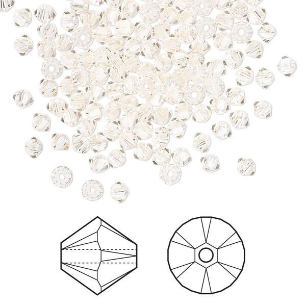 Bead 144pk silk, Crystal Passions&reg; 3mm bicone 5328 image number 0