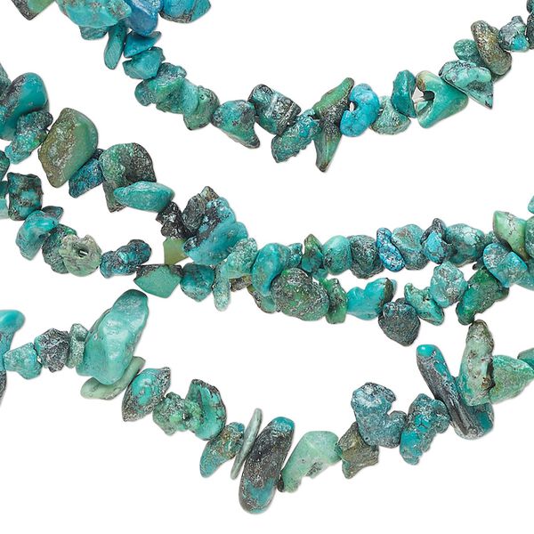 Turquoise 1pkg1, chip bead 34 inch small to large image number 0