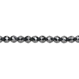 Hemalyke&trade; 1pkg1, faceted round bead 15.5-16 inch 4mm