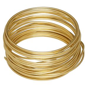 Wire, Wrapit&reg;, jeweler's bronze, dead-soft, round, 14 gauge. Sold per 0.25-pound spool, approximately 19 feet.