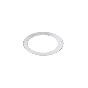 Component, sterling silver-filled, 40x24mm two-sided textured and smooth open oval with 30x17.5mm center hole. Sold individually.