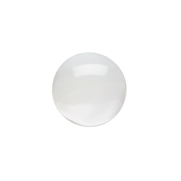 Cabochon, mother-of-pearl shell (bleached), white, 18mm calibrated round. Sold individually. image number 0