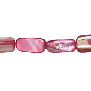 Mother-of-pearl shell 1pkg1, stick bead 15 inch wine 13x7mm-16x10mm