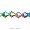 Bead 1pk opaque to transparent AB mixed colors, Celestial Crystal&reg; 10mm bicone 8 inch image number 1