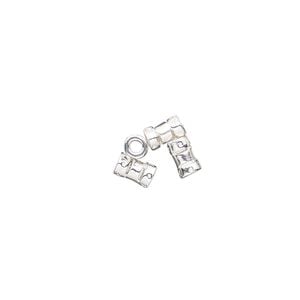 Crimp 1pkg4 sterling silver, 6x3mm round tube / 1.8mm inside diameter