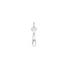 Bail, ice-pick, sterling silver, 16.5x2mm with6.5 grip length and soldered jumpring. Sold individually. image number 0