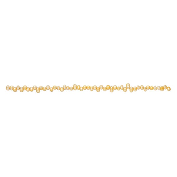 Freshwater pearl 1pkg1, top-drilled rice, 15 inch apricot 6x4mm-8x5mm cultured image number 1