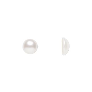 Cabochon 144pk crystal nacre, Swarovski&reg; 7.07-7.27mm hotfix SS34 2080/4