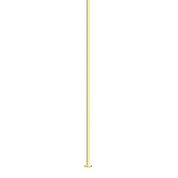 Head pin 1pkg10 14Kt gold-filled, 2 inch, 22 gauge image number 0