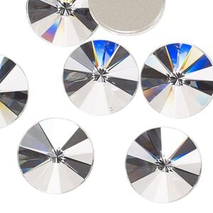 Flat back 2pk crystal foil back, Crystal Passions&reg; 16mm rivoli 2006