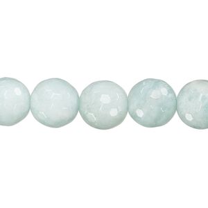 Amazonite 1pkg1, faceted round bead natural A- grade, 15.5-16 inch 10mm