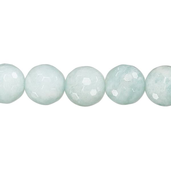 Amazonite 1pkg1, faceted round bead natural A- grade, 15.5-16 inch 10mm image number 0