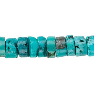 Turquoise 1pkg1, heishi bead 15.5-16 inch 10x4mm