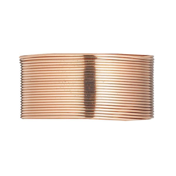 Wire, copper, half-hard, round, 22 gauge. Sold per 10-yard coil. image number 0