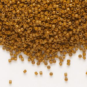 Seed bead, Delica&reg;, glass, pkg/250g, #11 round, Duracoat&reg; opaque outside dyed sienna (DB-2109).