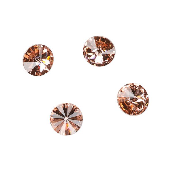 Chaton 144pk rose peach foil back, Swarovski&reg; 8.16-8.41mm rivoli SS39 1122 image number 0