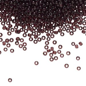 Seed bead, TOHO BEADS&reg;, glass, pkg/250g, #11 round, transparent amethyst (TR-11-6C).