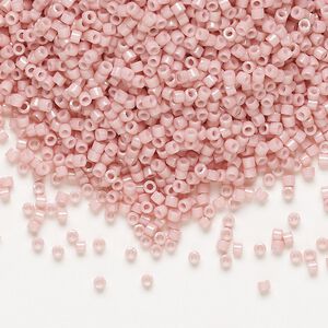 Seed bead, Delica&reg;, glass, pkg/50g, #11 round, opaque glazed rosewater (DB-1906).