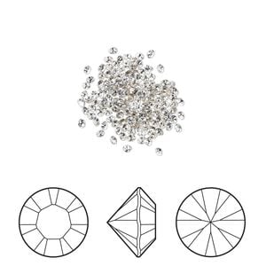 Chaton 144pk crystal foil back, Crystal Passions&reg; 1mm round PP8 1028