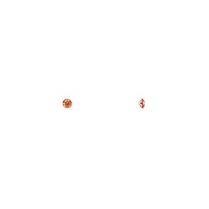 Gem, cubic zirconia, ruby red, 2mm faceted round, Mohs hardness 8-1/2. Sold per pkg of 10.