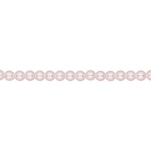 Pearl 100pk rosaline, Crystal Passions&reg; 3mm round 5810