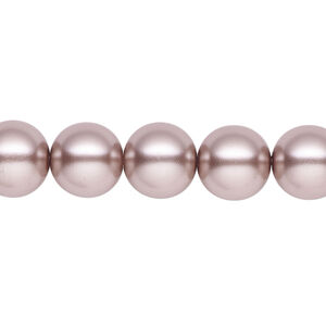 Pearl 1pk platinum, Celestial Crystal&reg; 10mm round 15.5-16 inch
