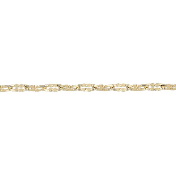 Chain 1pkg1 clover, 2.6mm, gold-finished brass 5 foot unfinished image number 0
