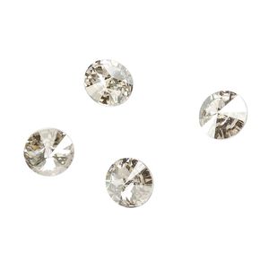 Chaton 48pk crystal silver shade foil back, Crystal Passions&reg; 8.16-8.41mm rivoli SS39 1122