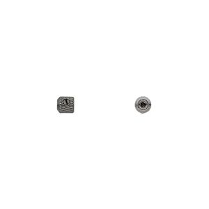 Crimp 1pkg144 gunmetal-plated, 3.5mm barrel / up to 0.024 inch inside diameter, brass / Screw-Tite Crimps&trade;