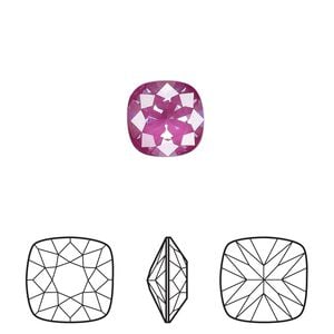 Fancy stone 2pk crystal orchid ignite LacquerPRO, Crystal Passions&reg; 10mm cushion 4470