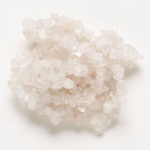 Rose quartz 1pkg1, chip bead 32 inch small to large