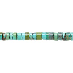 Turquoise 1pkg1, heishi bead 15.5 inch 5x3mm