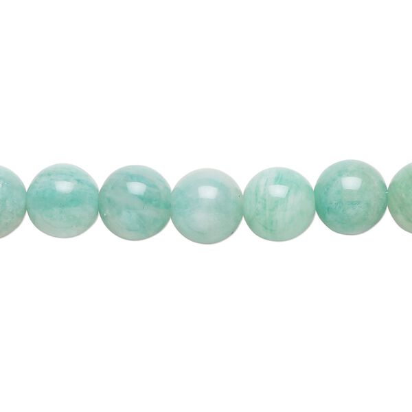 African amazonite 1pkg1, round bead natural 15.5-16 inch 8mm image number 0