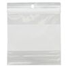 Bag, Tite-Lip&trade;, plastic, clear and white, 3-inch top zip with block and hole. Sold per pkg of 100. image number 1