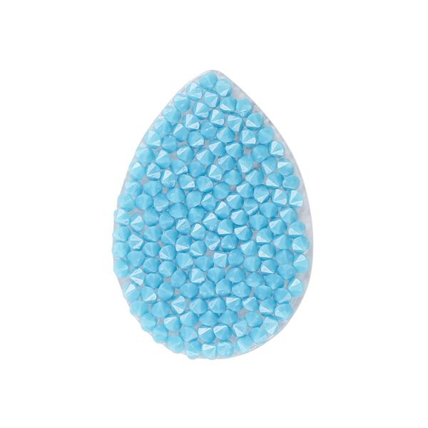 Iron-on transfer 1pk turquoise, Crystal Passions&reg; 30x20mm teardrop 707489 image number 0