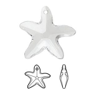 Focal 1pk crystal, Crystal Passions&reg; 30x28mm pendant starfish 6721