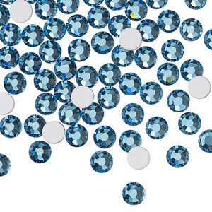 Flat back 1pkg1440 Malibu blue foil back, Preciosa MAXIMA Czech crystal rhinestone, 4.6-4.8mm chaton rose round SS20