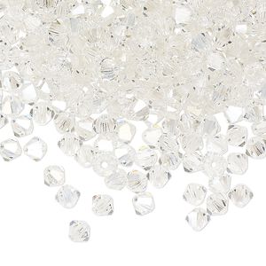 Bead 720pk crystal argent flare, Preciosa Czech crystal 4mm bicone