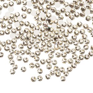 Flat back 1440pk gold quartz foil back, Preciosa MAXIMA Czech crystal rhinestone 2.5-2.7mm chaton rose round SS9