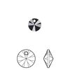 Drop 144pk jet, Swarovski&reg; 8mm pendant mini disk 6428 image number 0