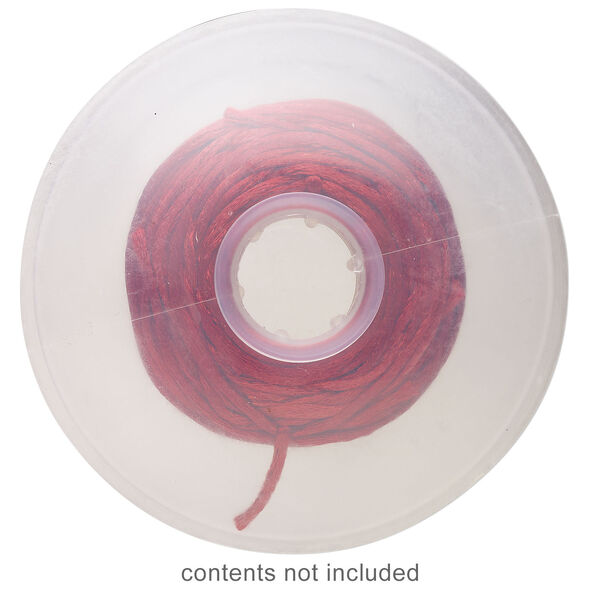 Huggy Spool&reg;, pliable plastic, clear, 3-1/2 inch round with 4/5 inch hole. Sold per pkg of 4. image number 2