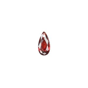 Drop, cubic zirconia, garnet red, 12x6mm hand-faceted teardrop, Mohs hardness 8-1/2. Sold per pkg of 4.