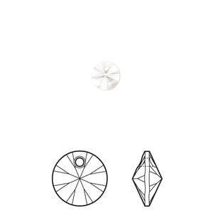 Drop 12pk crystal, Crystal Passions&reg; 6mm pendant mini disk 6428