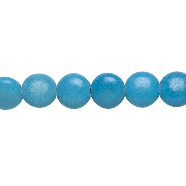 Magnesite 1pkg1, puffed flat round bead 15 inch 8mm image number 0