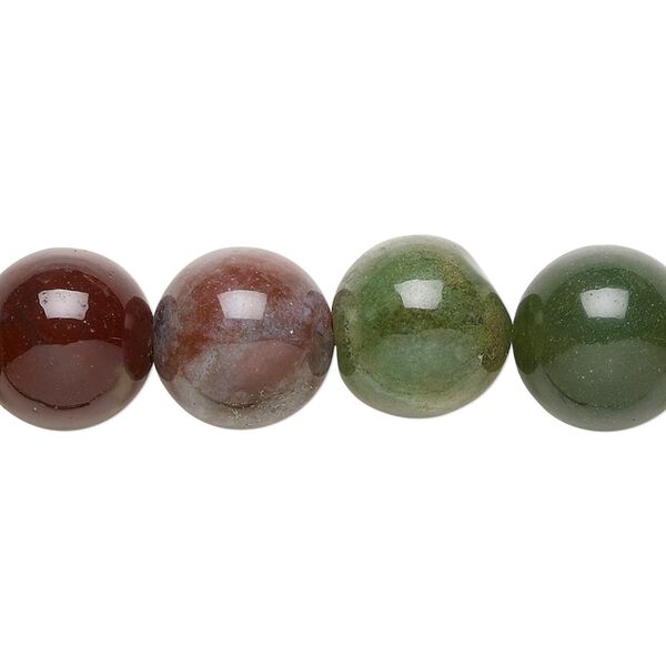 Fancy jasper 1pkg1, round bead natural 15.5-16 inch 12mm image number 0