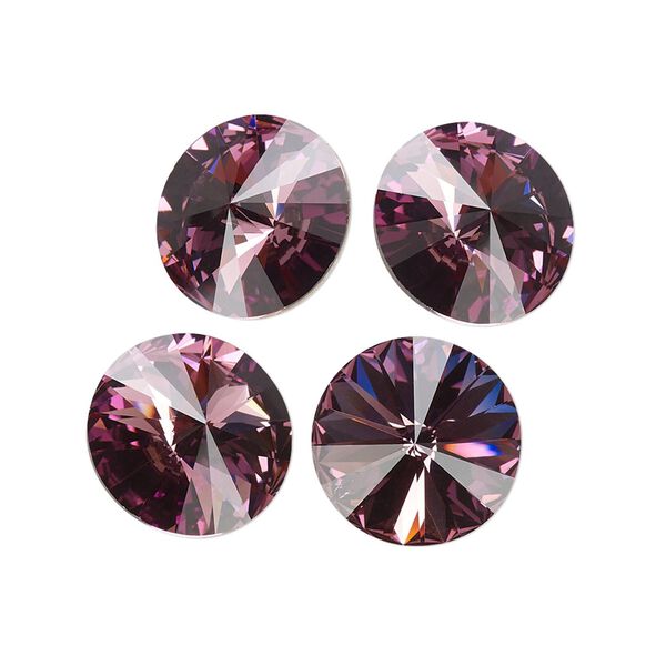 Chaton 144pk iris foil back, Swarovski&reg; 14mm rivoli 1122 image number 0
