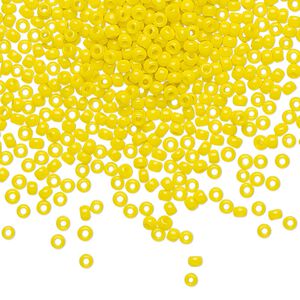 Seed bead, TOHO BEADS&reg;, glass, pkg/250g, #11 round, opaque dandelion (TR-11-42).